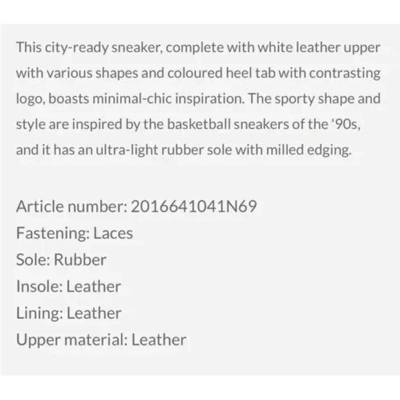 NWT VOILE BLANCHE LIPARI White/Tobacco Leather Sneakers - Picture 7 of 16